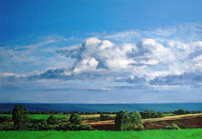 Towards Læsø by Steen Lersten Petterson, Painting, Acrylic on canvas